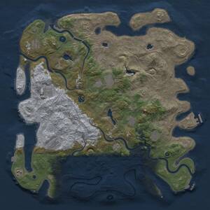Thumbnail Rust Map: Procedural Map, Size: 4800, Seed: 265448641, 17 Monuments