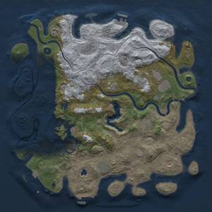 Thumbnail Rust Map: Procedural Map, Size: 4250, Seed: 676934838, 16 Monuments