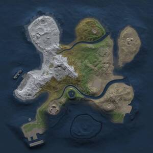 Thumbnail Rust Map: Procedural Map, Size: 2200, Seed: 506063782, 8 Monuments