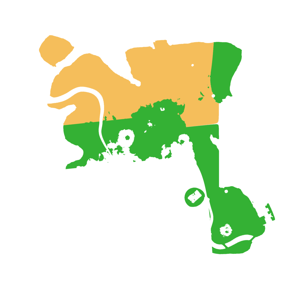 Biome Rust Map: Procedural Map, Size: 2500, Seed: 1703442