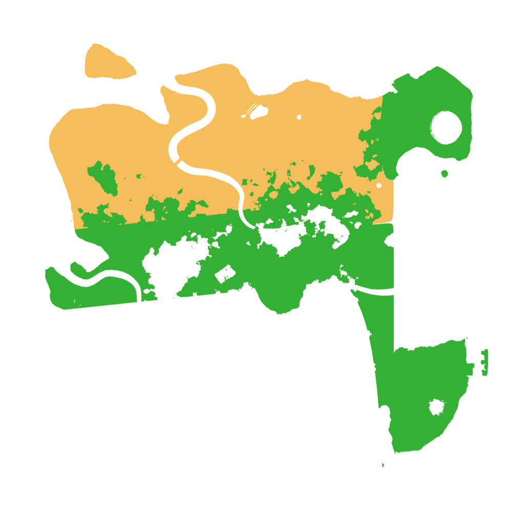 Biome Rust Map: Procedural Map, Size: 3000, Seed: 989235