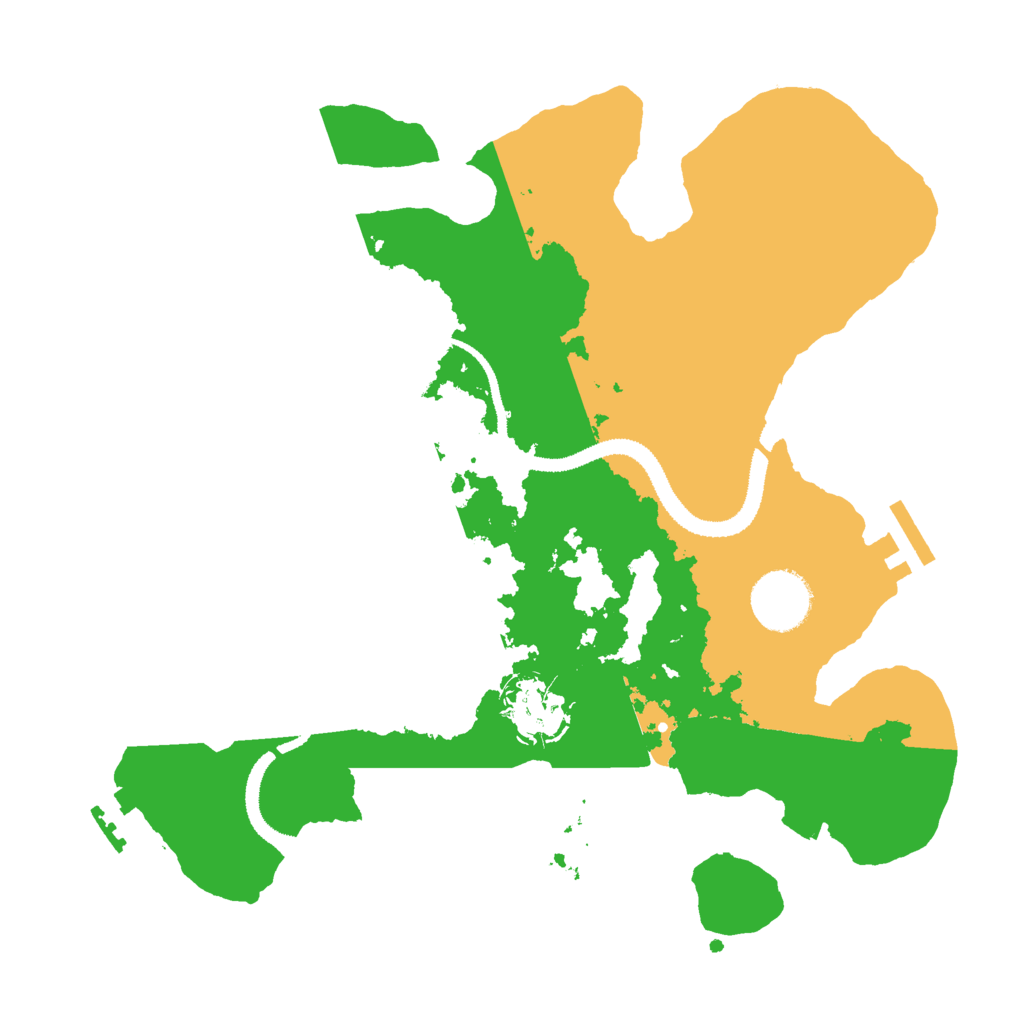 Biome Rust Map: Procedural Map, Size: 3000, Seed: 87274