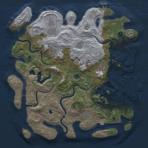 Thumbnail Rust Map: Procedural Map, Size: 4250, Seed: 1421727625, 17 Monuments