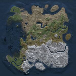 Thumbnail Rust Map: Procedural Map, Size: 4250, Seed: 2034808336, 16 Monuments