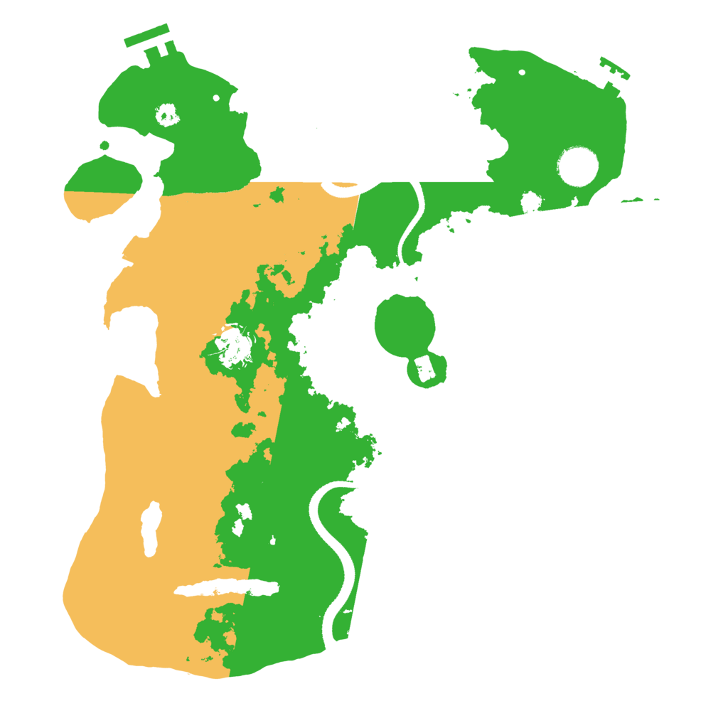 Biome Rust Map: Procedural Map, Size: 3200, Seed: 987654322