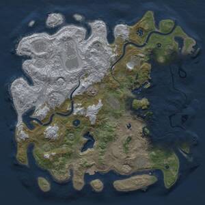 Thumbnail Rust Map: Procedural Map, Size: 4250, Seed: 2061627576, 16 Monuments