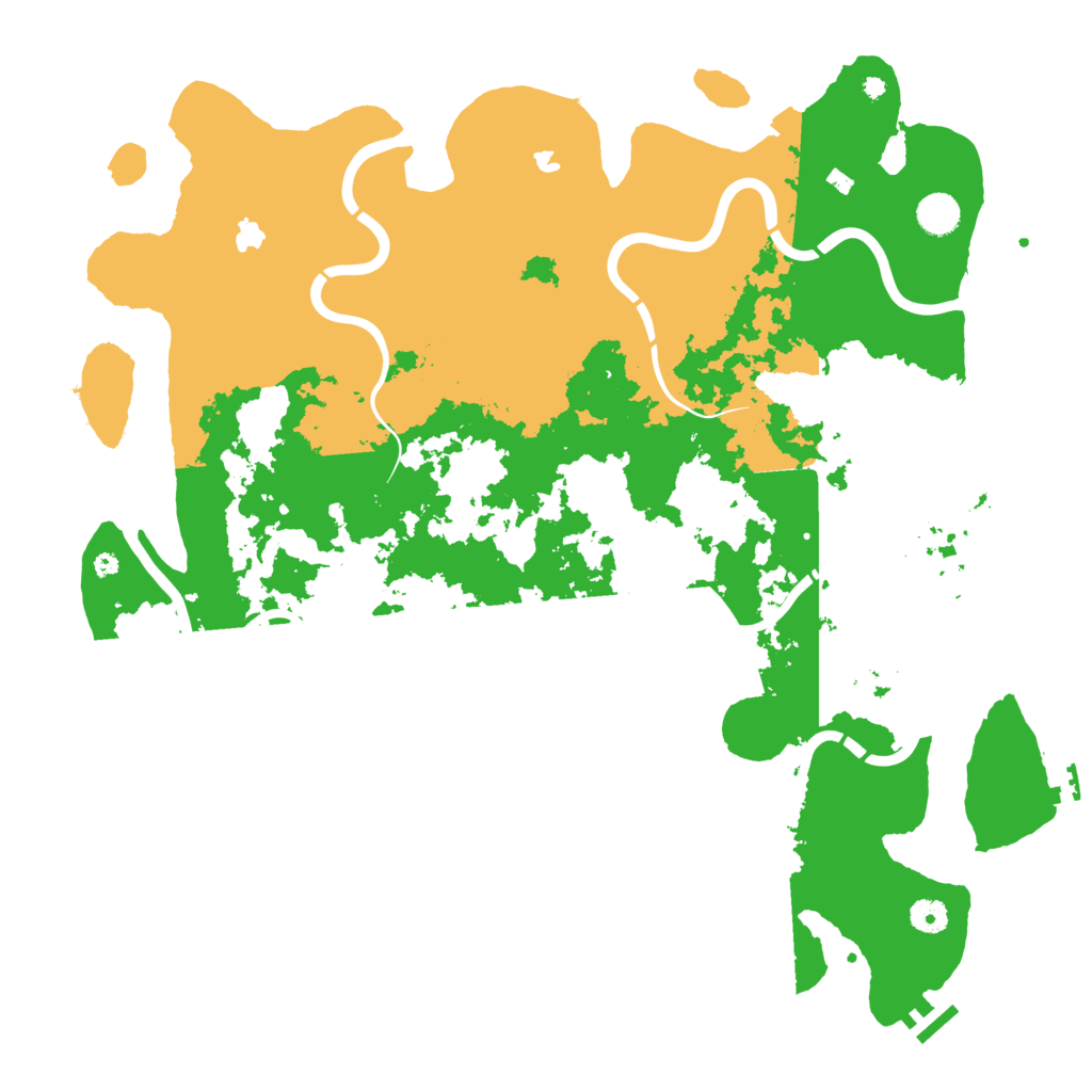 Biome Rust Map: Procedural Map, Size: 4500, Seed: 735723914