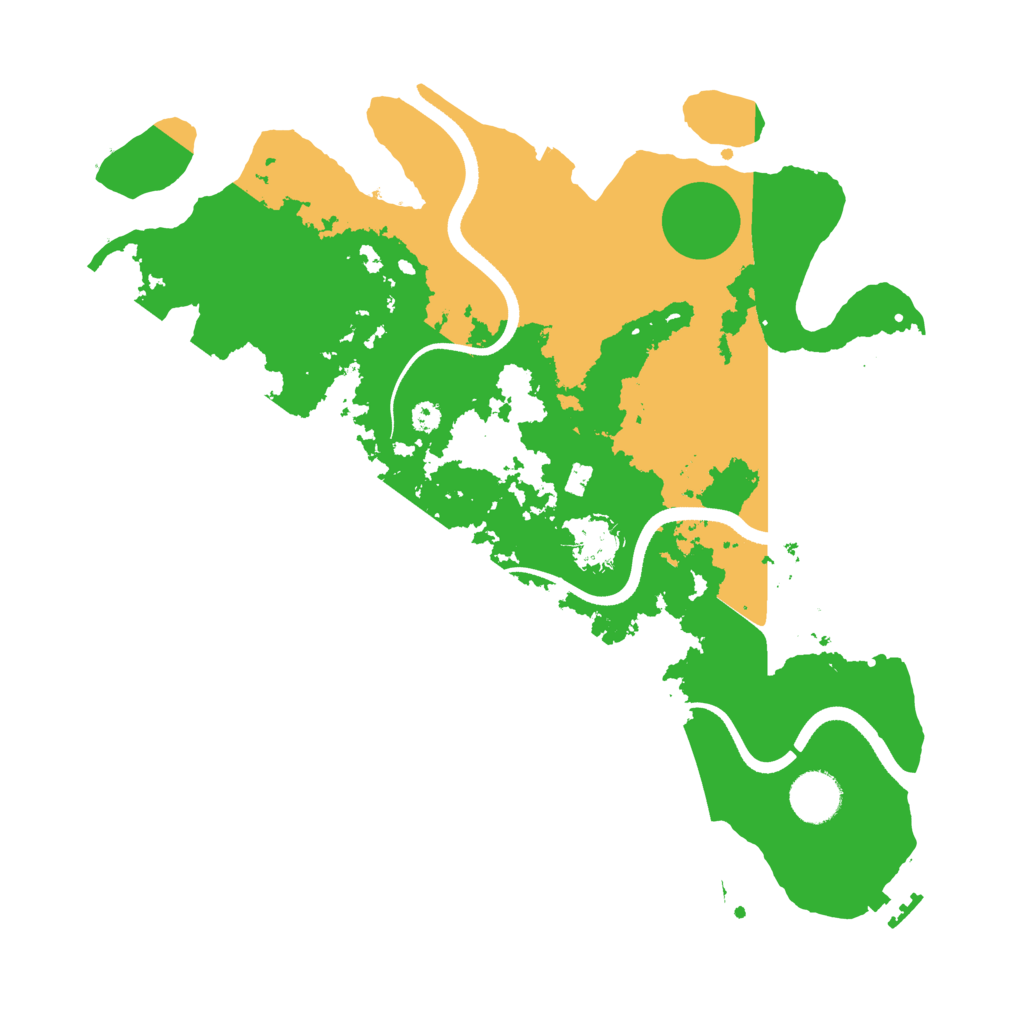 Biome Rust Map: Procedural Map, Size: 3500, Seed: 553987