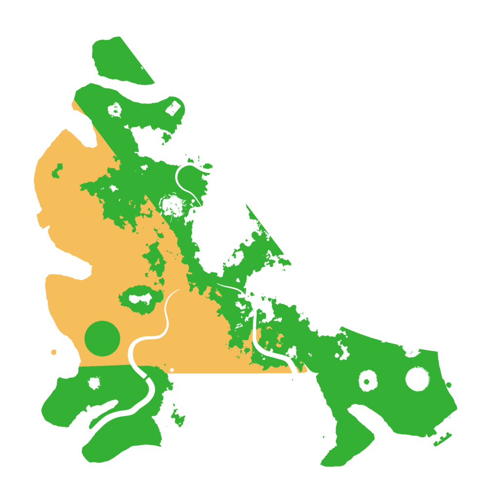 Biome Rust Map: Procedural Map, Size: 3700, Seed: 1289021612