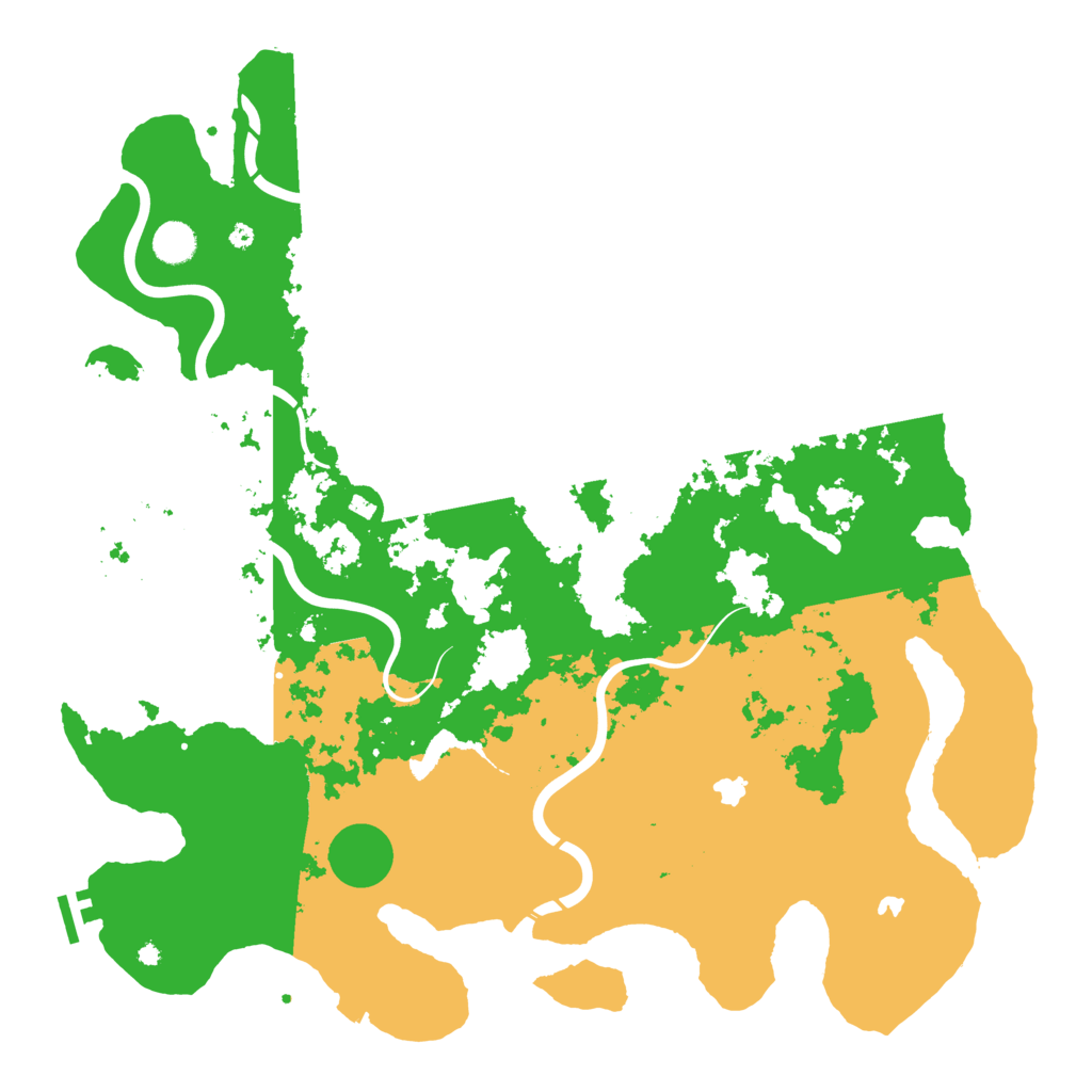 Biome Rust Map: Procedural Map, Size: 4500, Seed: 517130099