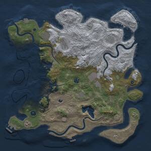 Thumbnail Rust Map: Procedural Map, Size: 4250, Seed: 1341432, 16 Monuments