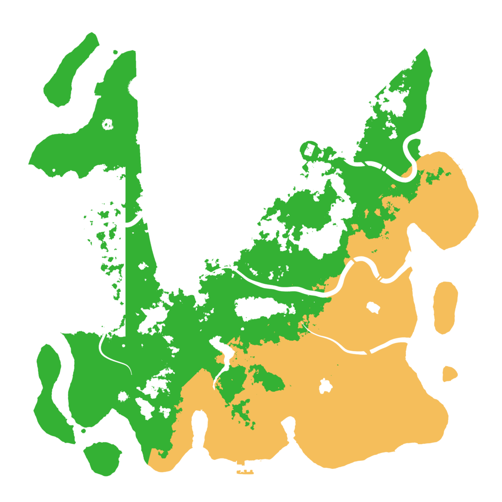 Biome Rust Map: Procedural Map, Size: 4500, Seed: 373577170
