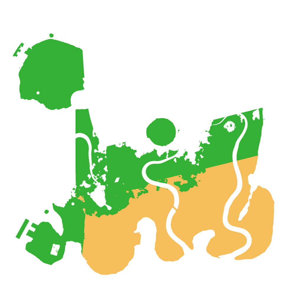 Biome Rust Map: Procedural Map, Size: 2888, Seed: 1