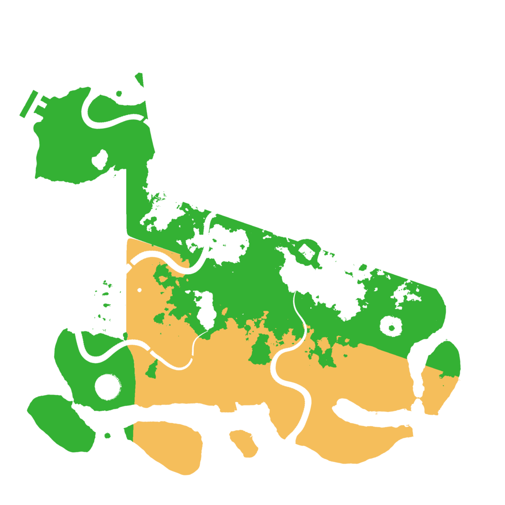 Biome Rust Map: Procedural Map, Size: 3500, Seed: 1206073079