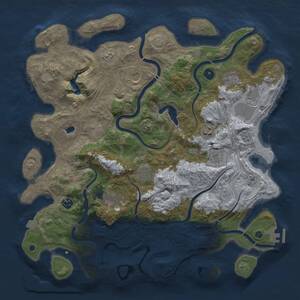 Thumbnail Rust Map: Procedural Map, Size: 4250, Seed: 11769142, 15 Monuments