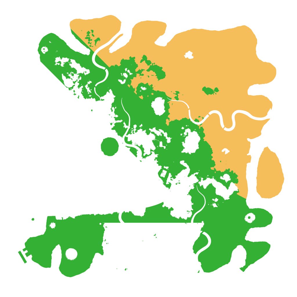 Biome Rust Map: Procedural Map, Size: 4500, Seed: 372124167