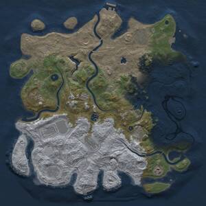 Thumbnail Rust Map: Procedural Map, Size: 4250, Seed: 178291843, 17 Monuments