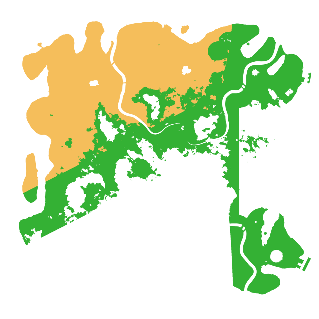 Biome Rust Map: Procedural Map, Size: 4500, Seed: 947936451
