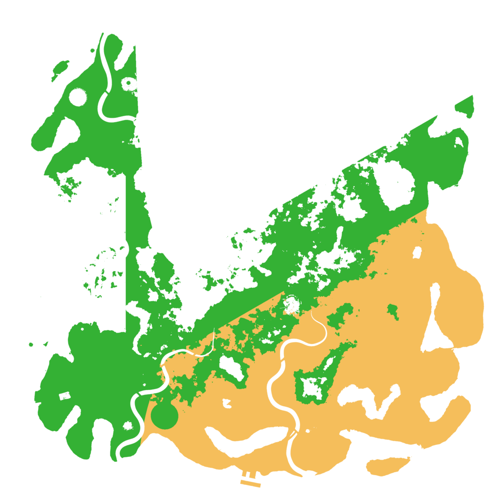 Biome Rust Map: Procedural Map, Size: 5000, Seed: 1244567592