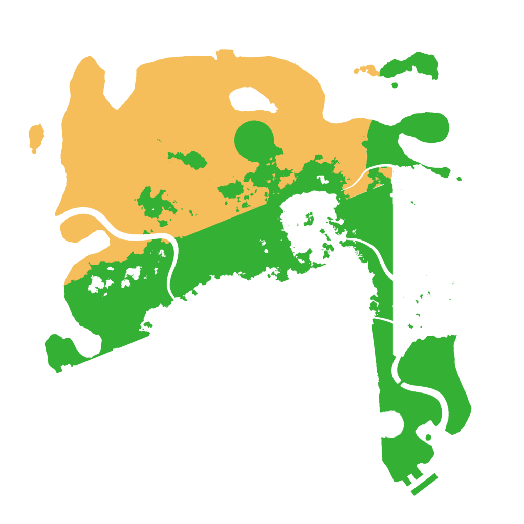 Biome Rust Map: Procedural Map, Size: 3500, Seed: 238443426