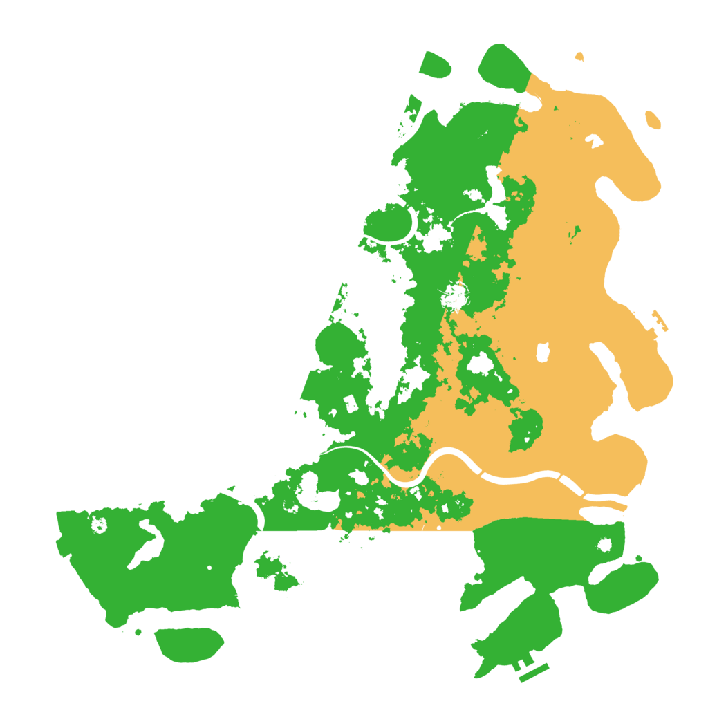 Biome Rust Map: Procedural Map, Size: 4500, Seed: 76454445