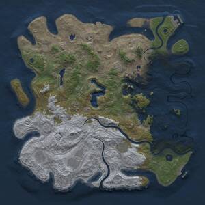 Thumbnail Rust Map: Procedural Map, Size: 4500, Seed: 815211072, 14 Monuments