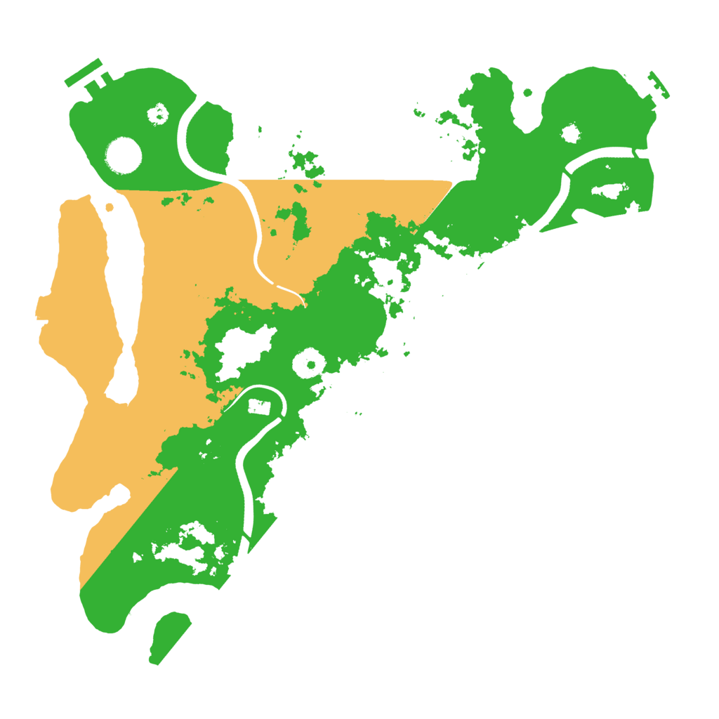 Biome Rust Map: Procedural Map, Size: 3500, Seed: 596101223