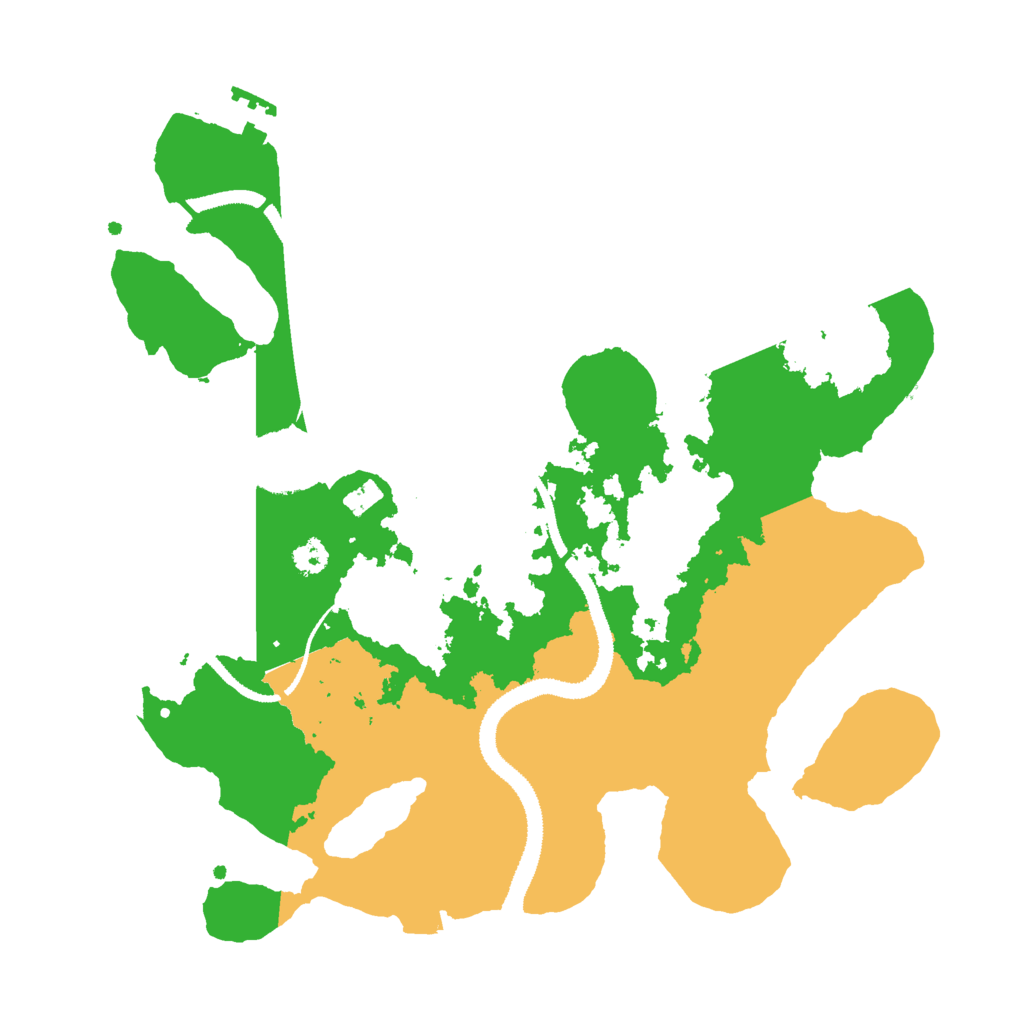 Biome Rust Map: Procedural Map, Size: 3000, Seed: 1486669545