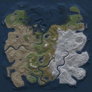 Thumbnail Rust Map: Procedural Map, Size: 4500, Seed: 1935731492, 16 Monuments