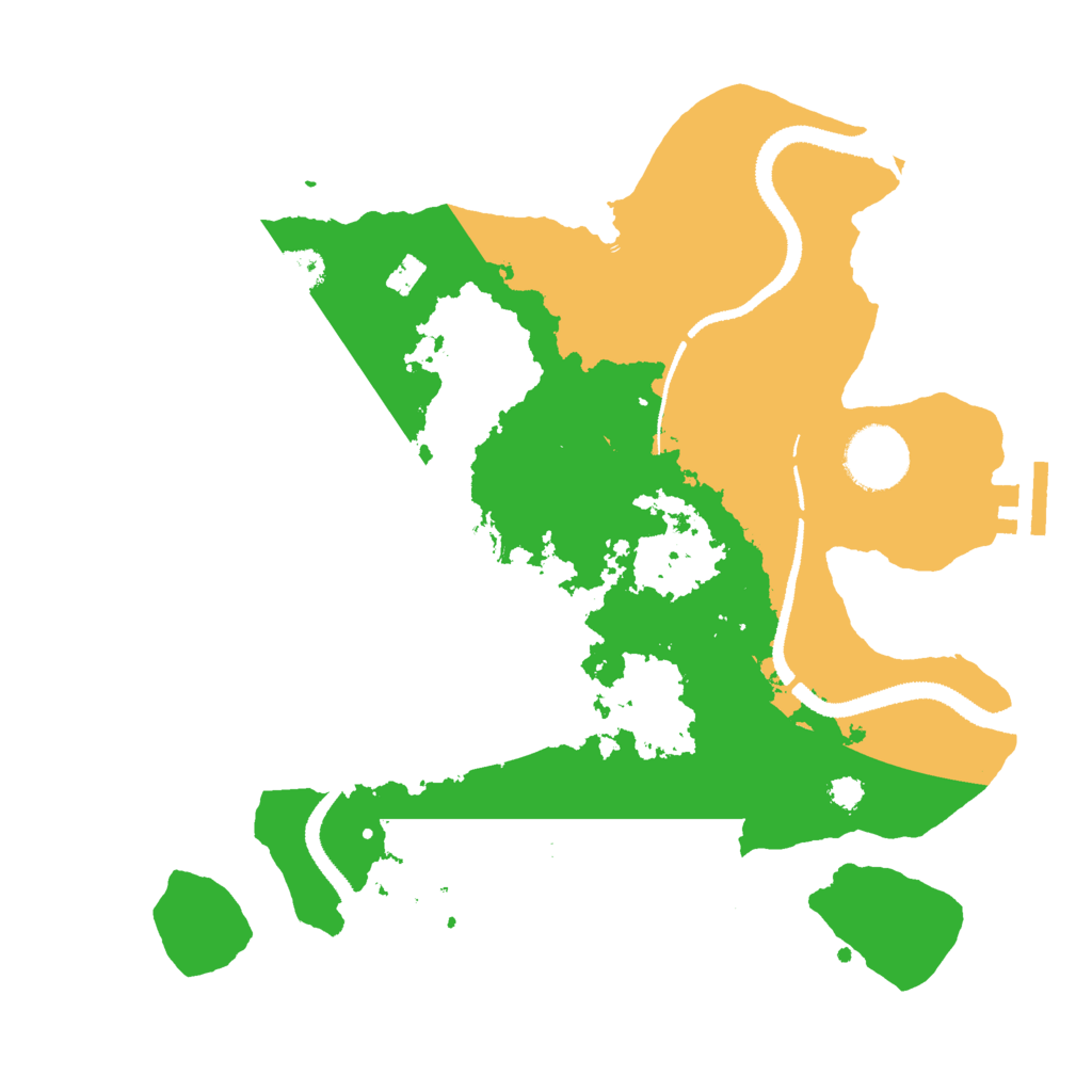 Biome Rust Map: Procedural Map, Size: 3000, Seed: 1228058057