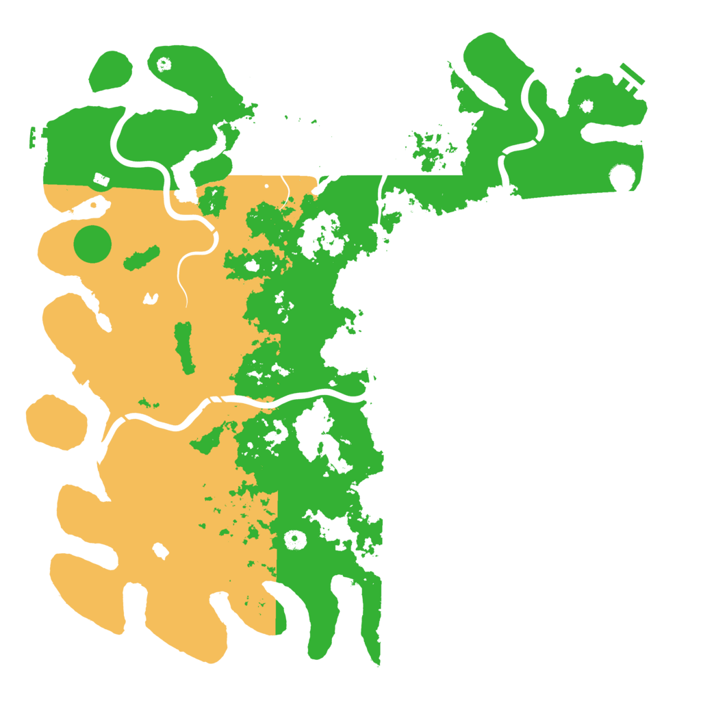 Biome Rust Map: Procedural Map, Size: 4901, Seed: 896752350