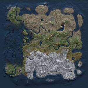 Thumbnail Rust Map: Procedural Map, Size: 4250, Seed: 1604889775, 16 Monuments