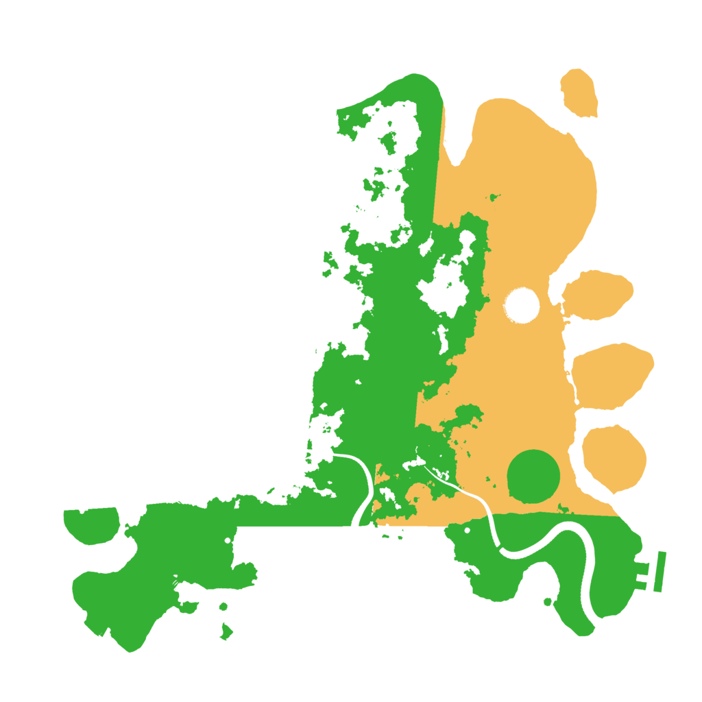 Biome Rust Map: Procedural Map, Size: 3500, Seed: 91654753