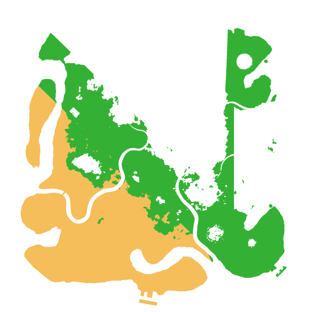 Biome Rust Map: Procedural Map, Size: 3500, Seed: 426341628