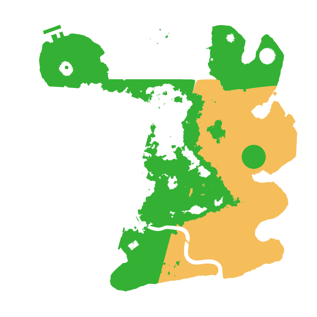 Biome Rust Map: Procedural Map, Size: 3500, Seed: 55804619