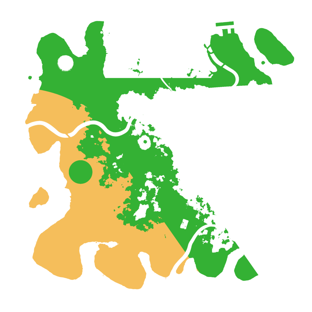 Biome Rust Map: Procedural Map, Size: 3500, Seed: 1740160053