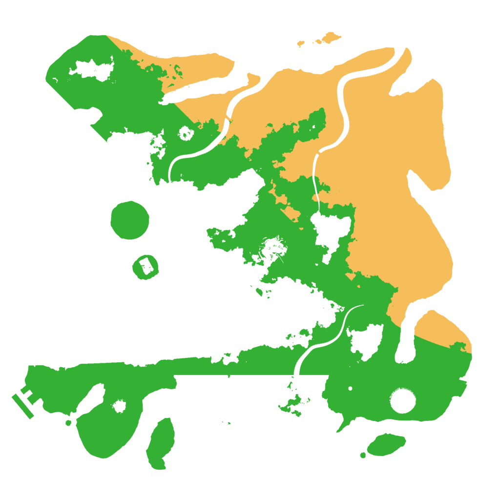 Biome Rust Map: Procedural Map, Size: 3500, Seed: 6141284