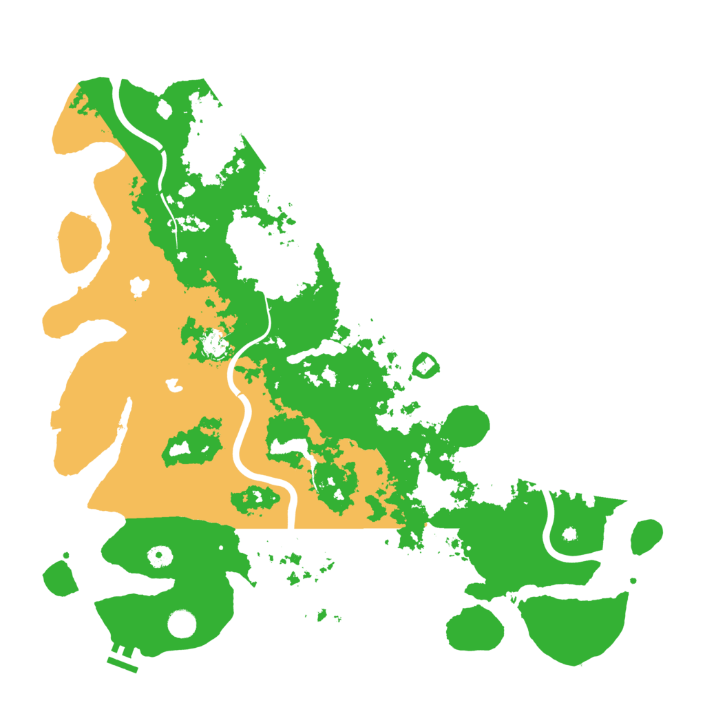 Biome Rust Map: Procedural Map, Size: 4500, Seed: 547895
