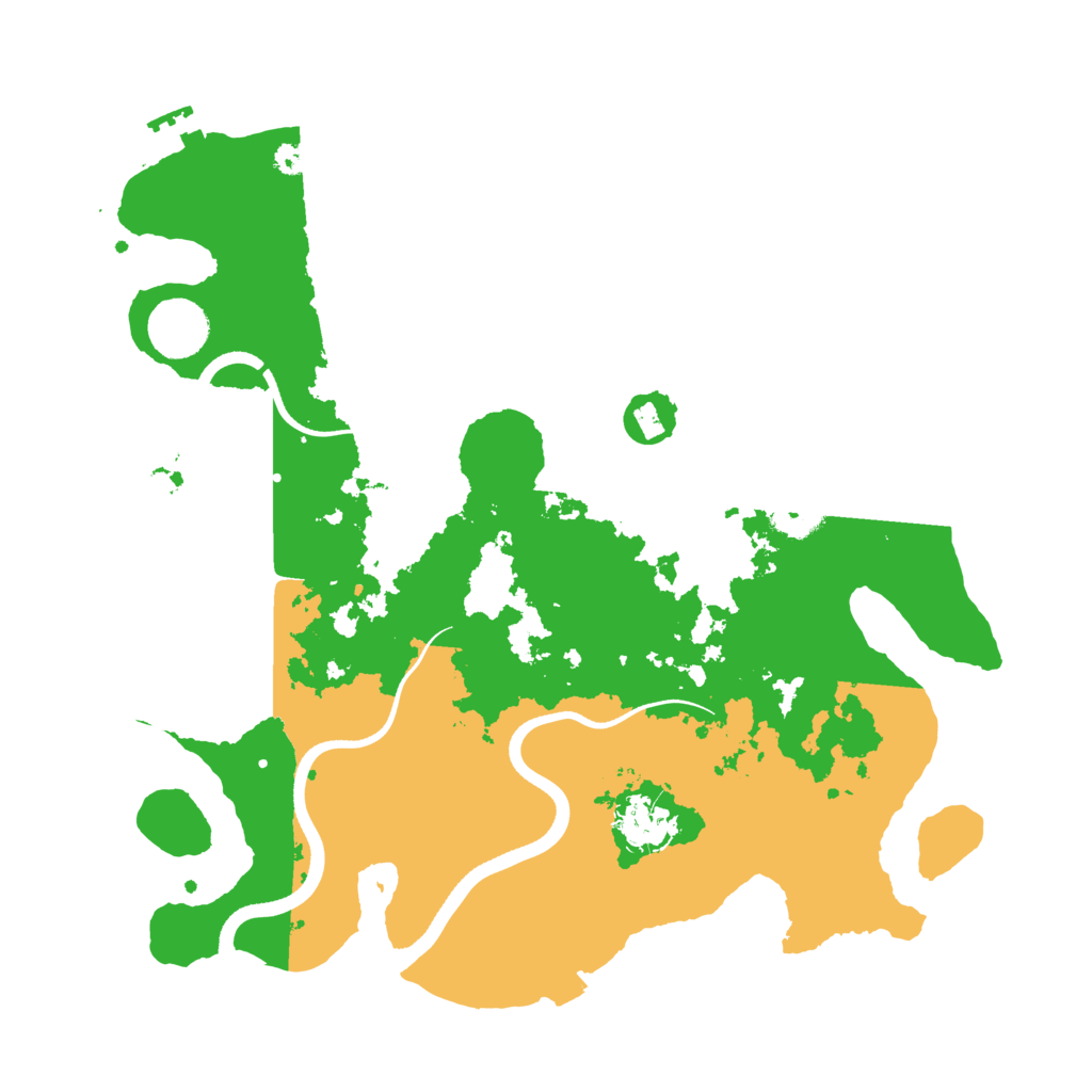Biome Rust Map: Procedural Map, Size: 3500, Seed: 394361037