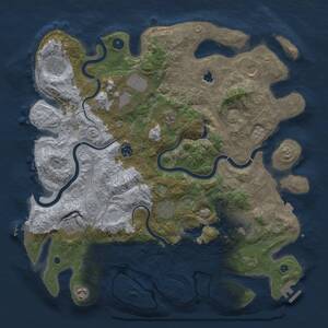 Thumbnail Rust Map: Procedural Map, Size: 4250, Seed: 859242774, 16 Monuments