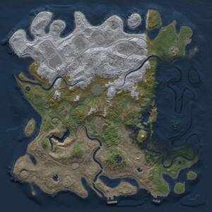 Thumbnail Rust Map: Procedural Map, Size: 4500, Seed: 538505694, 16 Monuments