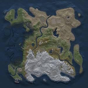 Thumbnail Rust Map: Procedural Map, Size: 4250, Seed: 206867734, 16 Monuments