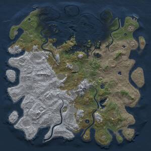 Thumbnail Rust Map: Procedural Map, Size: 5250, Seed: 996240010, 17 Monuments