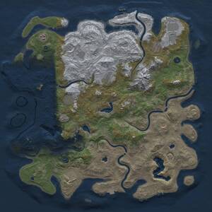 Thumbnail Rust Map: Procedural Map, Size: 5000, Seed: 498515214, 17 Monuments