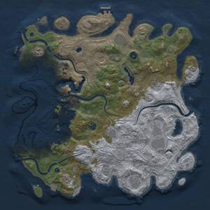 Thumbnail Rust Map: Procedural Map, Size: 4250, Seed: 895955078, 16 Monuments
