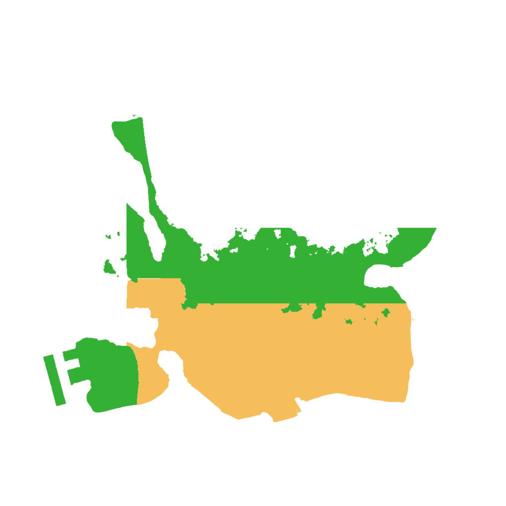 Biome Rust Map: Procedural Map, Size: 2000, Seed: 1415293597