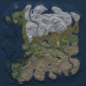 Thumbnail Rust Map: Procedural Map, Size: 4250, Seed: 437269008, 16 Monuments