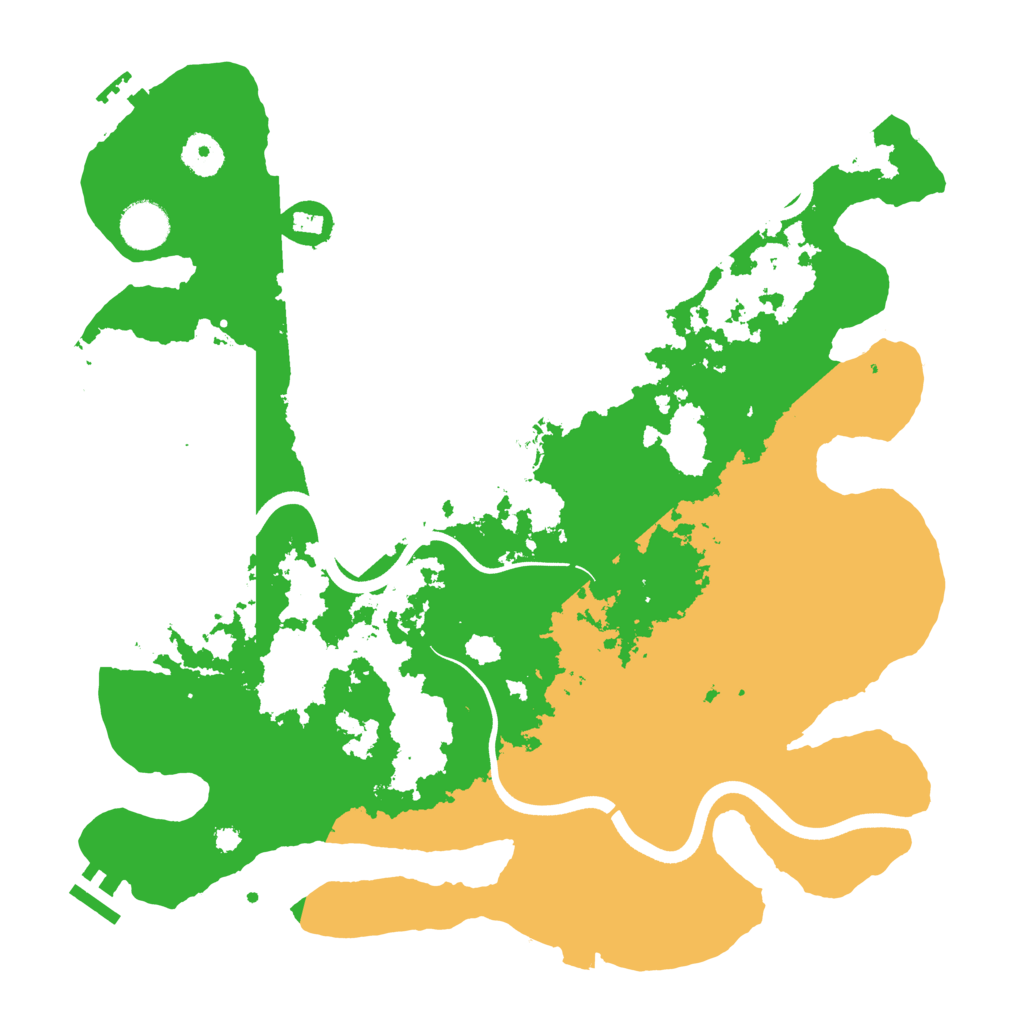 Biome Rust Map: Procedural Map, Size: 3700, Seed: 1657076939