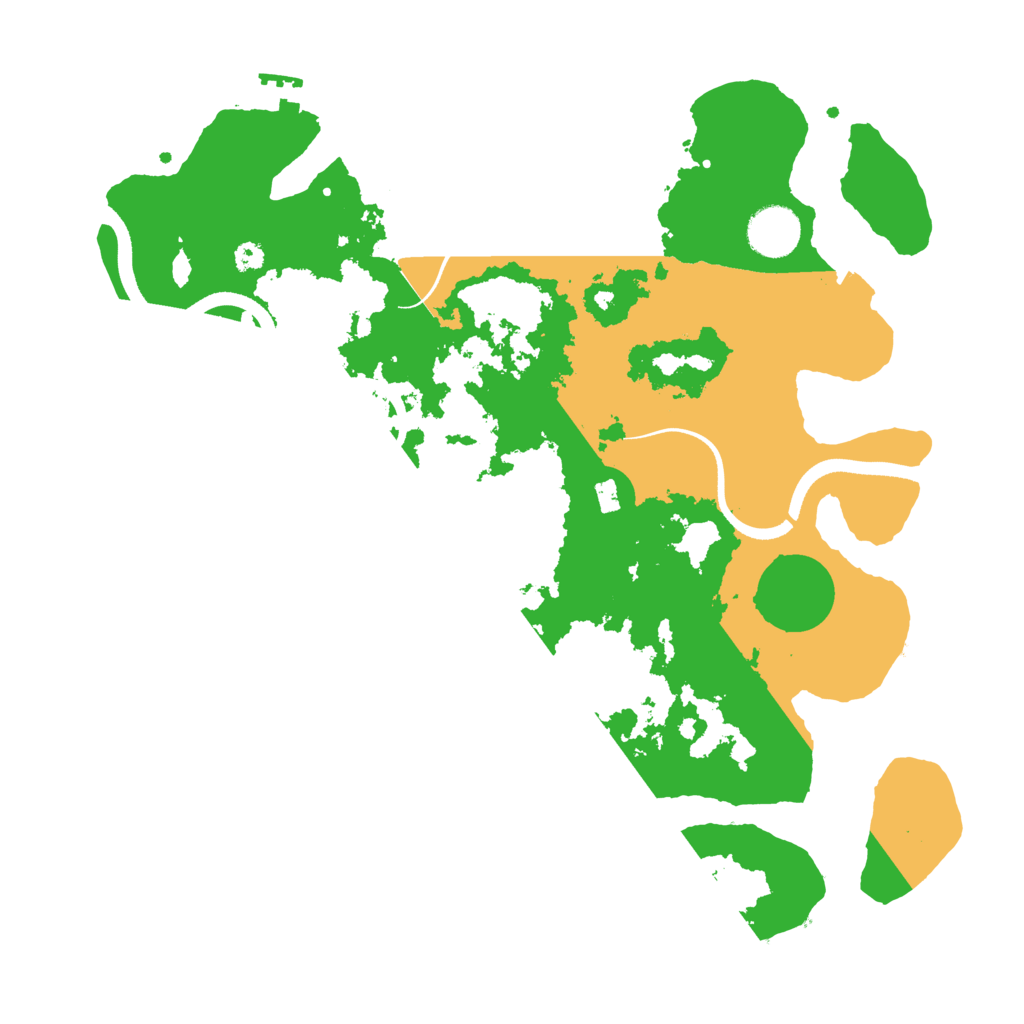 Biome Rust Map: Procedural Map, Size: 3500, Seed: 529400476