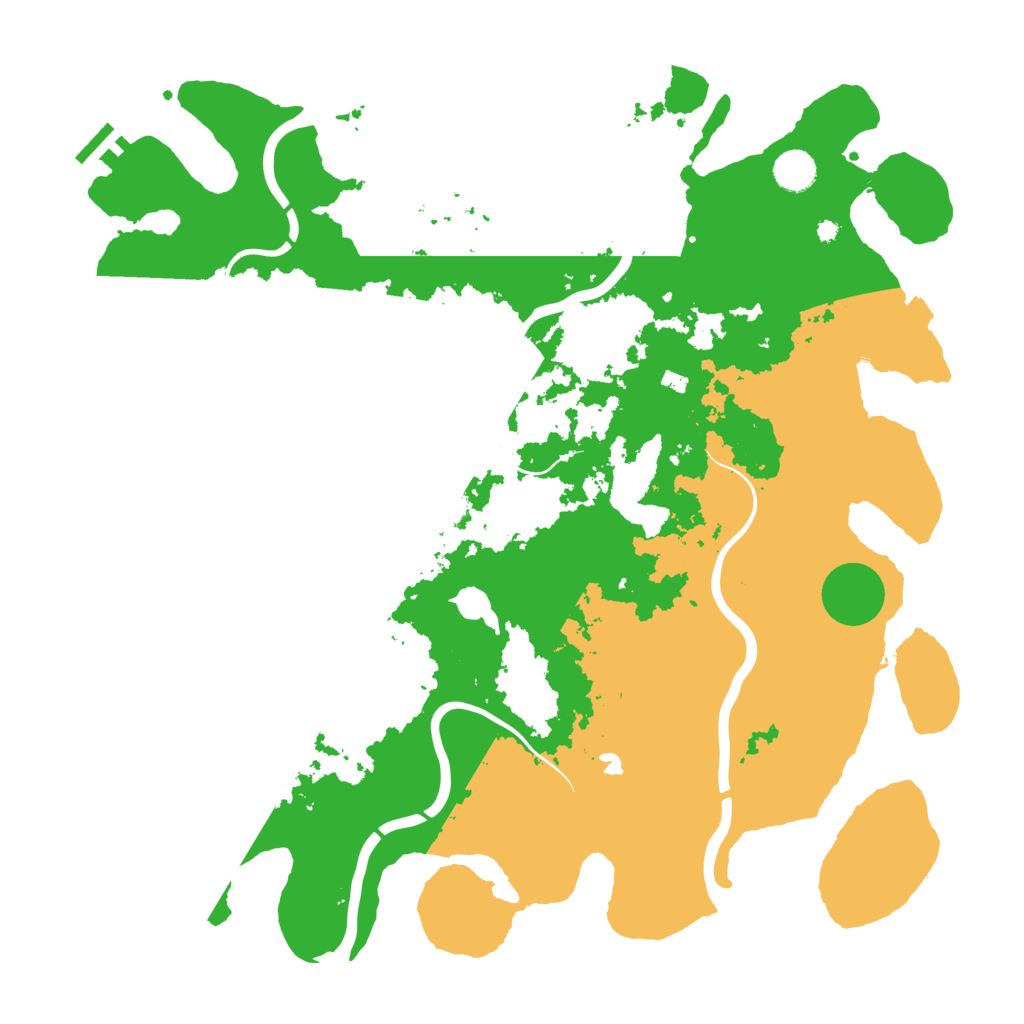 Biome Rust Map: Procedural Map, Size: 4300, Seed: 91